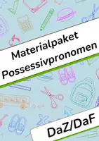 Vorschau - Arbeitsblätter - Possessivpronomen - DaZ/DaF - Materialpaket - Deckblatt