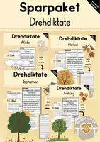 Vorschau - Arbeitsblätter - Drehdiktate (SPARPAKET) - Deckblatt