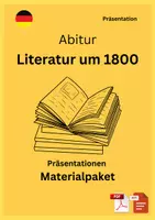 Vorschau - Präsentationen/Tafelbilder - Materialpaket - Präsentationen - Literatur um 1800 & Romantik – Von Aufklärung bis zur Gegenwart - Deckblatt