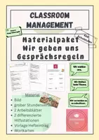 Vorschau - Arbeitsblätter - Materialpaket - Gesprächsregeln - Deckblatt