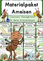 Vorschau - Arbeitsblätter - Materialpaket: Ameisenklasse Classroom Management - Deckblatt