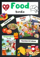 Vorschau - Arbeitsblätter - Food Bundle – Traditionelles Essen, Fast Food, Ernährung & Kultur im Englischunterricht - Deckblatt