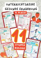 Vorschau - Stundenentwürfe - XL Material Paket Ernährung | PAKET, Ernährung, Gesund, Gesunde Ernährung, Biologie, Grundlagen der Ernährung - Deckblatt