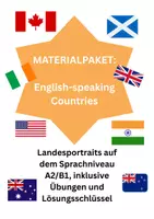 Vorschau - Arbeitsblätter - Materialpaket: English-Speaking Countries - Deckblatt