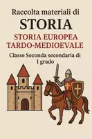 anteprima - Schede informative - Raccolta di materiali Storia: storia europea tardo-medioevale - Pagina di copertina