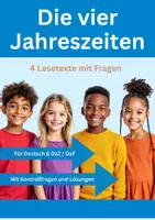 Vorschau - Arbeitsblätter - Materialpaket Lesetraining Deutsch / DaZ 🌷☀️ 🍂❄️ Leseverständnis Die 4 Jahreszeiten - Deckblatt