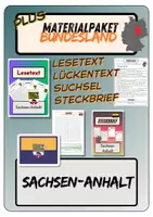 Vorschau - Arbeitsblätter - Materialpaket Plus - Sachsen-Anhalt | Lesetext - Steckbrief - Lückentext - Suchsel (inkl. Lösungen) - Deckblatt