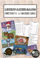 Vorschau - Arbeitsblätter - Lesespaziergänge Komplettpaket – Leseförderung Deutsch Klasse 1 & 2 (wachsendes Paket) - Deckblatt