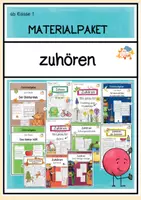 Vorschau - Arbeitsblätter - Zuhören- Materialpaket - Deckblatt