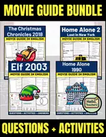 Vorschau - Stundenentwürfe - Movie Guide BUNDLE: Home Alone (1990), Home Alone 2 (1992), The Christmas Chronicles (2018), and Elf (2003) - Deckblatt