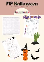 Vorschau - Arbeitsblätter - Materialpaket Halloween / ZR20 / Deutsch /Mathematik / Wörtergitter / - Deckblatt