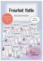 Vorschau - Aufgabenkarten - Bundle: Rechenstreifen inkl. Ergänzungsaufgaben (Kl. 1-2) - Deckblatt