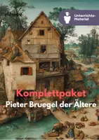 Vorschau - Unterrichtsreihen - Pieter Bruegel der Ältere | Komplettpaket: Bildanalyse, Kreative Vertiefung & Unterrichtsreihen Kunst Sekundarstufe - Deckblatt