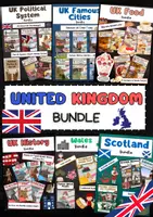 Vorschau - Arbeitsblätter - Großbritannien Materialpaket: Geschichte, Kultur, Literatur, Politik, Essen & Feste - Englischunterricht - Deckblatt