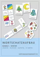 Vorschau - Spiele - Wortschatzaufbau (DaZ) – Bundle – Winter - Deckblatt