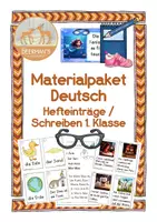 Vorschau - Arbeitsblätter - Materialpaket Deutsch 1. Klasse - Deckblatt