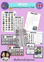 Vista previa - Hojas de trabajo - THE CITY – Learning Resources Pack - Portada