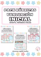 Vista previa - Evaluación - PACK DE RÚBRICAS (EVALUACIÓN INICIAL Y OBSERVACIÓN EN INFANTIL) - Portada