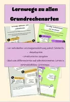 Vorschau - Unterrichtsreihen - Materialpaket Lernewege Grundrechenarten - Deckblatt
