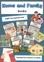 Vorschau - Arbeitsblätter - Unterrichtspaket Englisch: Zuhause und Familie – Räume, Hausarbeit, Familie & Schreiben - Deckblatt