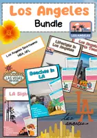 Vorschau - Arbeitsblätter - Los Angeles Materialpaket - Sights, Beaches, Lifestyle, Sports & Climate - Deckblatt