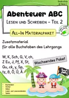 Vorschau - Arbeitsblätter - All-In-Materialpaket - "Unterrichtsmaterial, passend zu "Abenteuer ABC 2" - Deckblatt