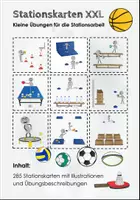 Vorschau - Stationenlernen - Materialpaket Stationskarten XXL. Kleine Übungen für die Stationsarbeit. 285 Stationskarten für den Sportunterricht - Deckblatt