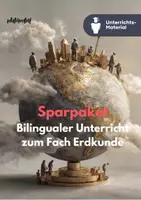 Vorschau - Unterrichtsreihen - Bilingual Geography & Globalization XXL Sparpaket – World Geography, Nature & Global Challenges (Grades 5–12) - Deckblatt