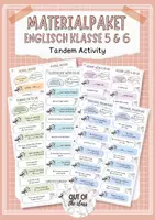 Vorschau - Aufgabenkarten - Materialpaket: Tandembögen Englisch Grammatik Klasse 5 & 6 (wachsendes Paket) - Deckblatt