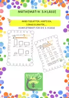 Vorschau - Stationenlernen - Materialpaket- Mathematik 3. Klasse komplett - Deckblatt