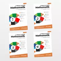 Vorschau - Unterrichtsreihen - Mathe Lernhefte Set für die Grundschule | Lernvideos Kanal mit dem Fisch - Deckblatt