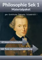 Vorschau - Arbeitsblätter - 42 Arbeitsblätter für das gesamte Schuljahr - Philosophie 7. - 10. Klasse (mit Klausuren) - Deckblatt