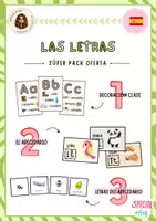 Vista previa - Juegos / Gamificación - PACK - Las letras (castellano) - Portada