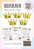 Vorschau - Arbeitsblätter - Selbstlaute - Materialpaket für die 1. Klasse - Deckblatt