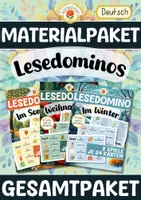 Vorschau - Spiele - Materialpaket: Lesedominos - Deutsch & DaZ (Gesamtpaket) - Deckblatt