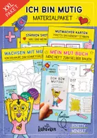 Vorschau - Arbeitsblätter - Meine Stärken / Mutig sein 🦁🌱 XXL Materialpaket Ich bin Stark und Mutig | Positiv Mindset - Deckblatt