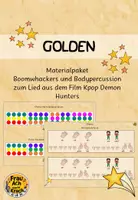 Vorschau - Stundenentwürfe - GOLDEN - Bodypercussion & Boomwhackers ~ Grundschule Musik - Deckblatt
