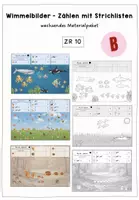 Vorschau - Arbeitsblätter - Wachsendes Materialpaket Wimmelbilder - Strichlisten ZR 10 (Freiarbeit) - Deckblatt