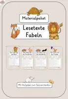 Vorschau - Arbeitsblätter - Materialpaket Fabeln - Lesetexte mit Aufgaben - Deckblatt
