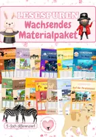 Vorschau - Arbeitsblätter - Lesespuren - Wachsendes Materialpaket - Deckblatt