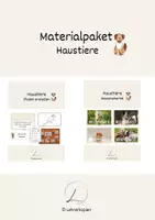 Vorschau - Spiele - Materialpaket: Haustiere (Lerntheke und Freiarbeit) - Deckblatt
