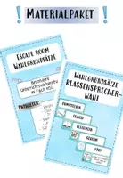 Vorschau - Stundenentwürfe - Materialpaket Wahlgrundsätze Klassensprecher & Escape Room - Deckblatt