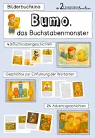 Vorschau - Unterrichtsreihen - Materialpaket 2 Buchstabenmonster - Deckblatt