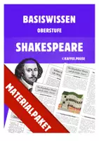 Vorschau - Stundenentwürfe - Materialpaket: Shakespeare and his Age – Elizabethan Worldview, Four Humours, Biography & Theatre - Deckblatt