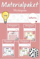 Vorschau - Spiele - MATERIALPAKET: Würfelspiele (Wortarten) - Deckblatt