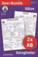 Vorschau - Arbeitsblätter - Lückentext SPAR-Bundle: Satzglieder & Sätze – Kl. 6, Deutsch - Deckblatt