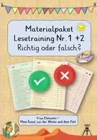 Vorschau - Arbeitsblätter - Materialpaket Lesetraining 1+2 Richtig oder falsch - Deckblatt