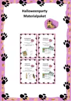 Vorschau - Mal- und Bastelvorlagen - Materialpaket Halloweenparty - Deckblatt