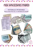 Vista previa - Tarjetas / Manipulativos - PACK OPOSICIONES MAESTROS INGLÉS (Comunidad de Madrid) - Portada