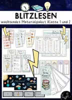 Vorschau - Arbeitsblätter - Blitzlesen – Materialpaket für Klasse 1 und 2 - Deckblatt